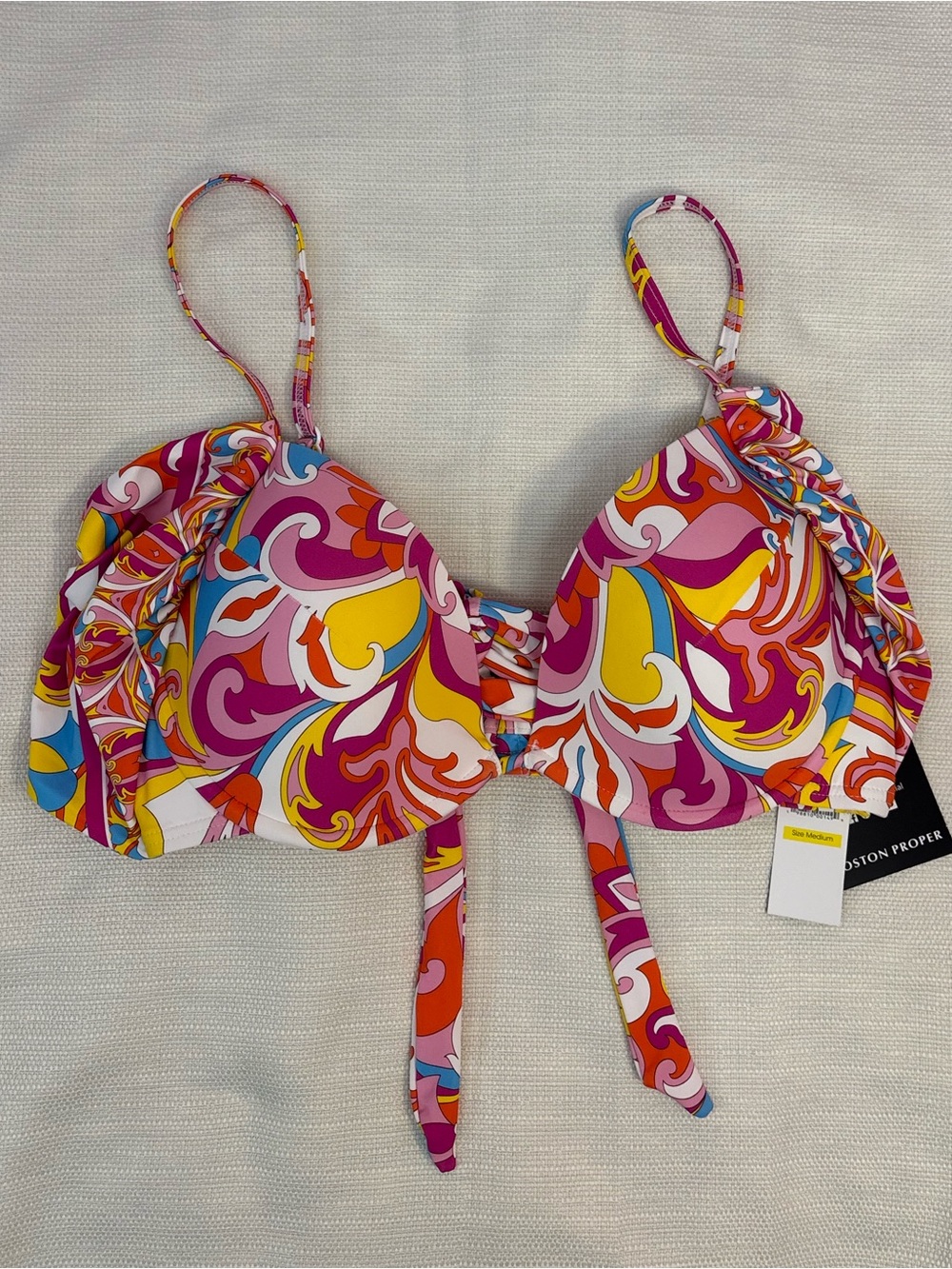 NWT Carmen Marc Valvo Women Bikini Top Sz Medium -
